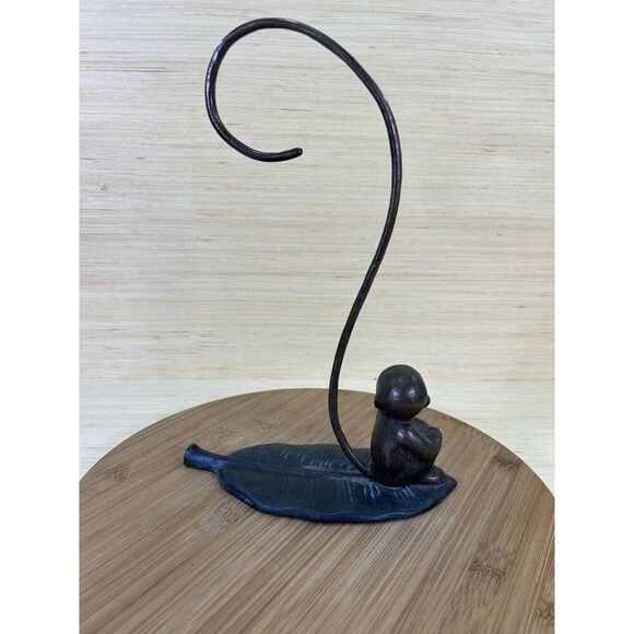 VTG Monkey Leaf Cast Iron Banana Hanger 12" - Picture 3 of 5